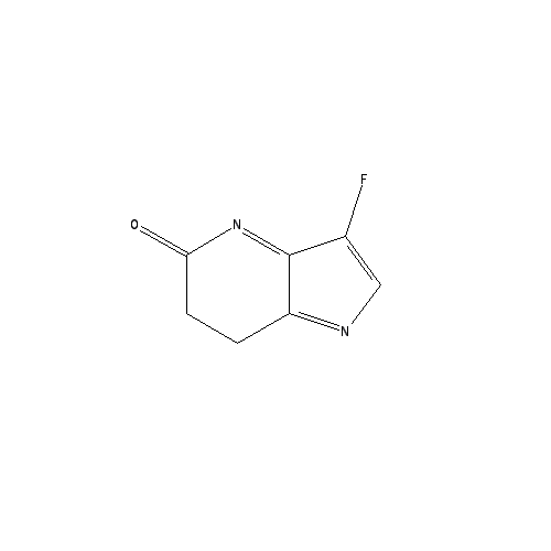 Chemical structure of 3-Fluoro-6,7-dihydro-5H-pyrrolo[3,4-b]pyridin-5-one