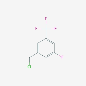 Chemical structure of 3-fluoro-5-trifluoromethylbenzyl chloride