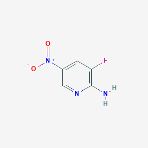 Chemical structure of 3-Fluoro-5-nitropyridin-2-amine