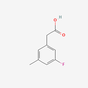 Chemical structure of 3-Fluoro-5-methylphenylacetic acid