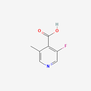 Chemical structure of 3-Fluoro-5-methylisonicotinic acid