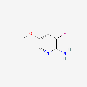 Chemical structure of 3-Fluoro-5-methoxypyridin-2-amine