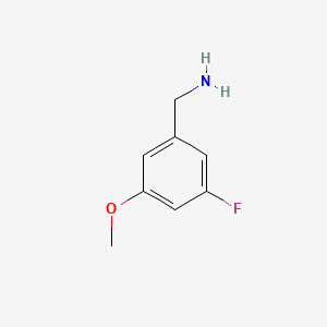 Chemical structure of 3-Fluoro-5-methoxybenzylamine