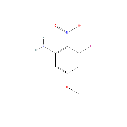 Chemical structure of 3-Fluoro-5-methoxy-2-nitroaniline