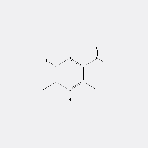 Chemical structure of 3-Fluoro-5-iodopyridin-2-amine