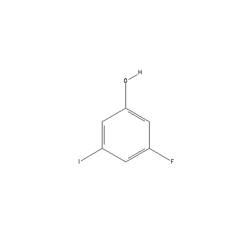 Chemical structure of 3-Fluoro-5-iodophenol