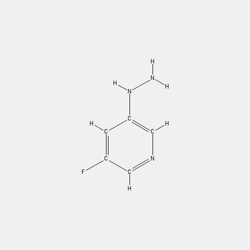 Chemical structure of 3-Fluoro-5-hydrazinylpyridine
