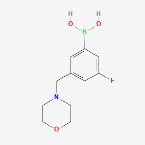 Chemical structure of 3-Fluoro-5-(morpholinomethyl)phenylboronic acid
