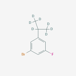 Chemical structure of 3-Fluoro-5-(iso-propyl-d7)-bromobenzene