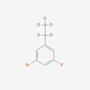 Chemical structure of 3-Fluoro-5-(ethyl-d5)-bromobenzene