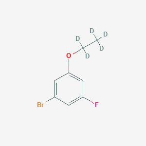 Chemical structure of 3-Fluoro-5-(ethoxy-d5)-bromobenzene