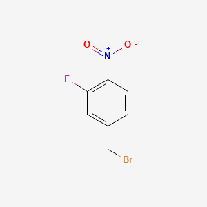 Chemical structure of 3-Fluoro-4-nitrobenzyl bromide