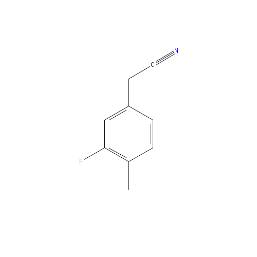 Chemical structure of 3-Fluoro-4-Methylphenylacetonitrile
