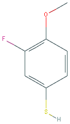 Chemical structure of 3-FLUORO-4-METHOXYTHIOPHENOL