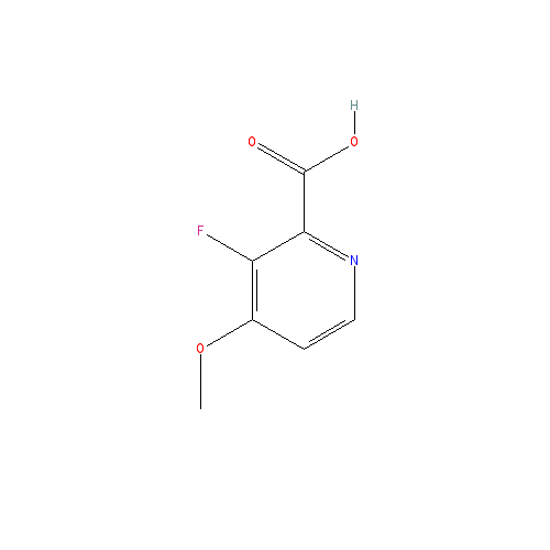 Chemical structure of 3-Fluoro-4-methoxypyridine-2-carboxylic acid