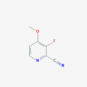 Chemical structure of 3-Fluoro-4-methoxypicolinonitrile