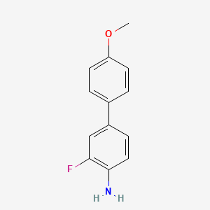 Chemical structure of 3-Fluoro-4'-methoxy-[1,1'-biphenyl]-4-amine