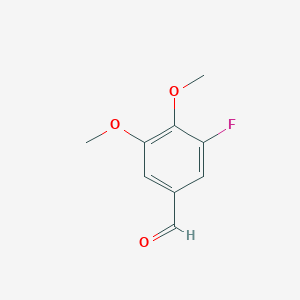 Chemical structure of 3-Fluoro-4,5-dimethoxybenzaldehyde