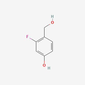 Chemical structure of 3-Fluoro-4-(hydroxymethyl)phenol