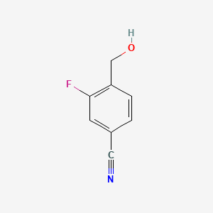 Chemical structure of 3-Fluoro-4-hydroxymethylbenzonitrile