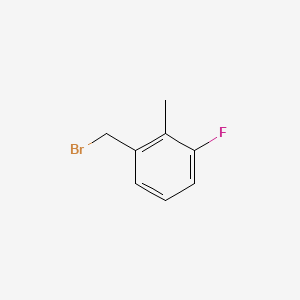 Chemical structure of 3-Fluoro-2-methylbenzyl bromide