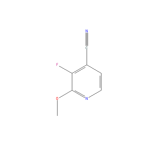 Chemical structure of 3-Fluoro-2-methoxyisonicotinonitrile