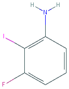 Chemical structure of 3-Fluoro-2-iodoaniline hydrochloride
