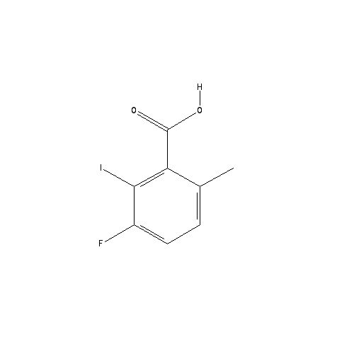 Chemical structure of 3-Fluoro-2-iodo-6-methylbenzoic acid