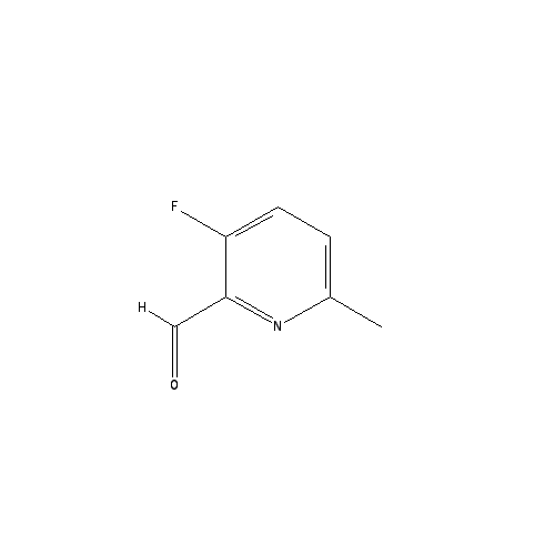 Chemical structure of 3-Fluoro-2-formyl-6-methylpyridine