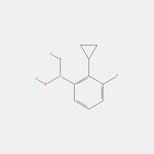 Chemical structure of 3-Fluoro-2-cyclopropylphenylboronic acid