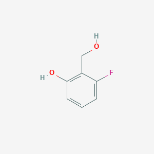 Chemical structure of 3-Fluoro-2-(hydroxymethyl)phenol