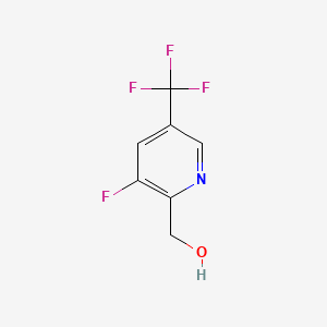 Chemical structure of [3-Fluoro-5-(trifluoromethyl)pyridin-2-yl]methanol