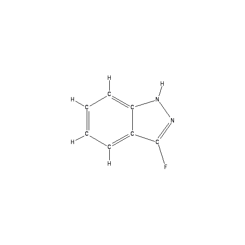 Chemical structure of 3-Fluoro-1H-indazole