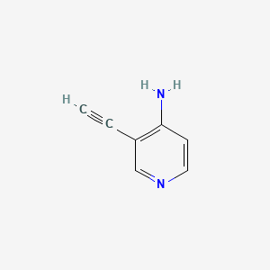 Chemical structure of 3-Ethynylpyridin-4-amine
