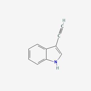 Chemical structure of 3-Ethynylindole