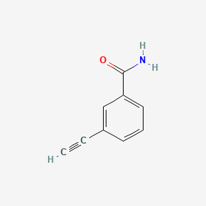Chemical structure of 3-Ethynylbenzamide