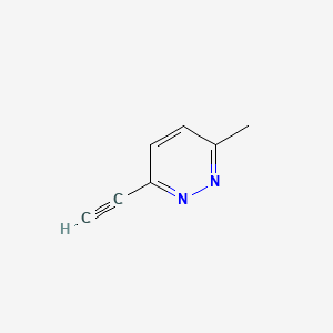 Chemical structure of 3-Ethynyl-6-methylpyridazine