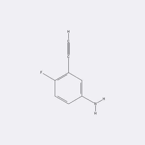 Chemical structure of 3-Ethynyl-4-fluoroaniline