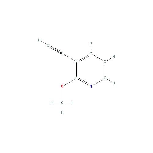 Chemical structure of 3-Ethynyl-2-methoxypyridine