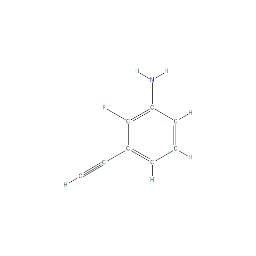 Chemical structure of 3-Ethynyl-2-fluoroaniline