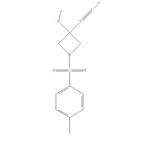 Chemical structure of 3-Ethynyl-1-tosylazetidin-3-ol