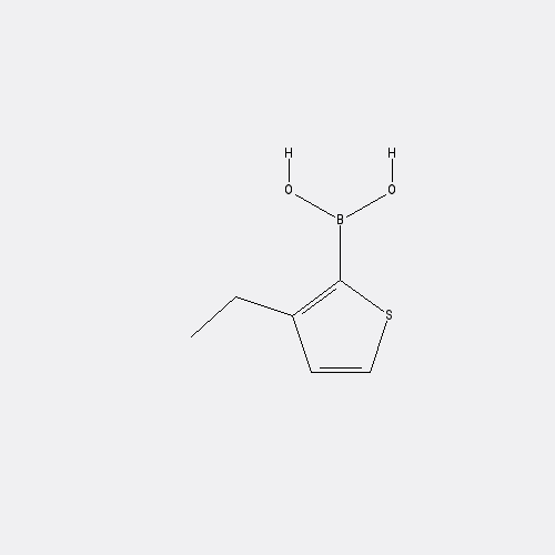 Chemical structure of 3-Ethylthiophene-2-boronic acid