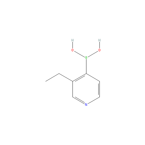 Chemical structure of 3-Ethylpyridine-4-boronic acid