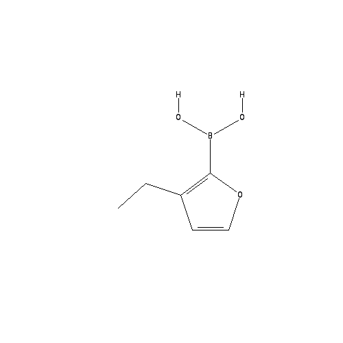 Chemical structure of 3-Ethylfuran-2-boronic acid