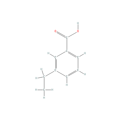 Chemical structure of 3-Ethylbenzoic acid