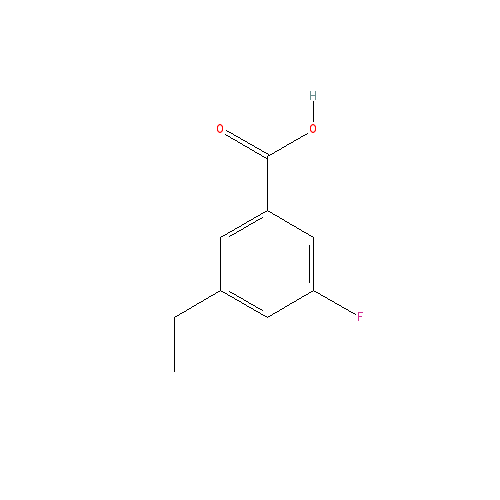 Chemical structure of 3-Ethyl-5-fluorobenzoic acid