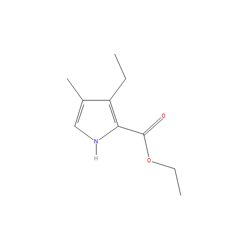 Chemical structure of Ethyl 3-ethyl-4-methyl-1H-pyrrole-2-carboxylate