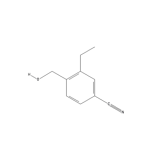 Chemical structure of 3-Ethyl-4-Hydroxymethyl-Benzonitrile