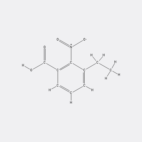 Chemical structure of 3-ethyl-2-nitrobenzoic acid