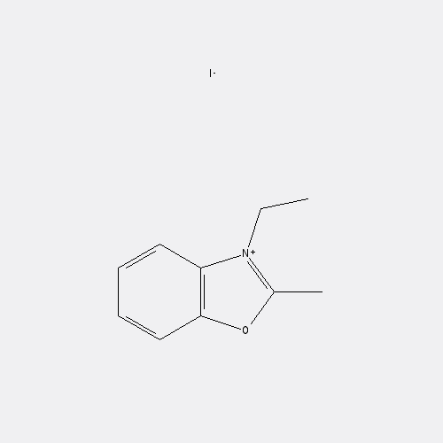 Chemical structure of 3-Ethyl-2-methylbenzoxazolium Iodide